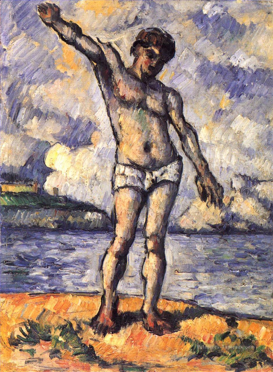 Homme debout bras tendus Paul Cézanne Peintures à l'huile